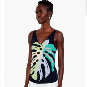 NIC+ZOE Monstera knit tank